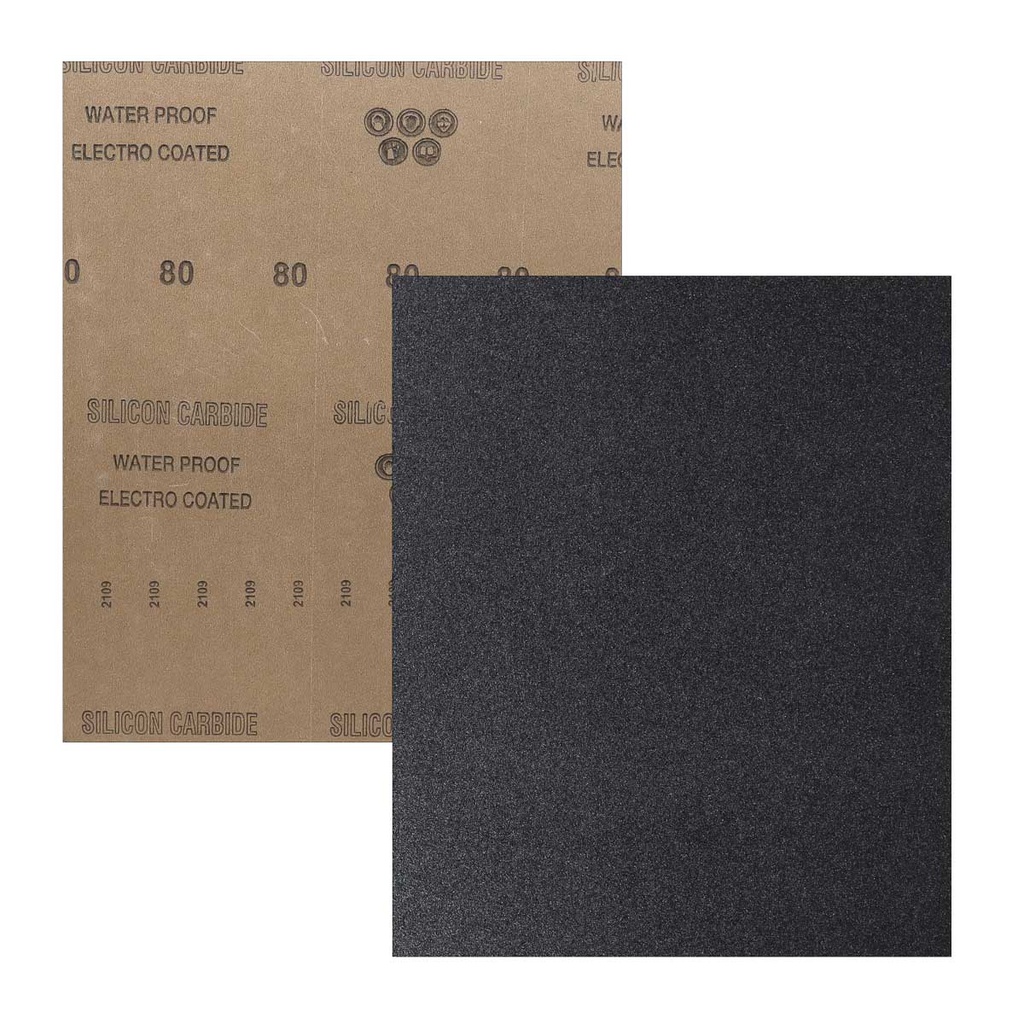 HOJA DE LIJA DE AGUA CARBURO SILICIO 9" x 11" G500 (Precio x pieza - Empaque c/100 pzas)