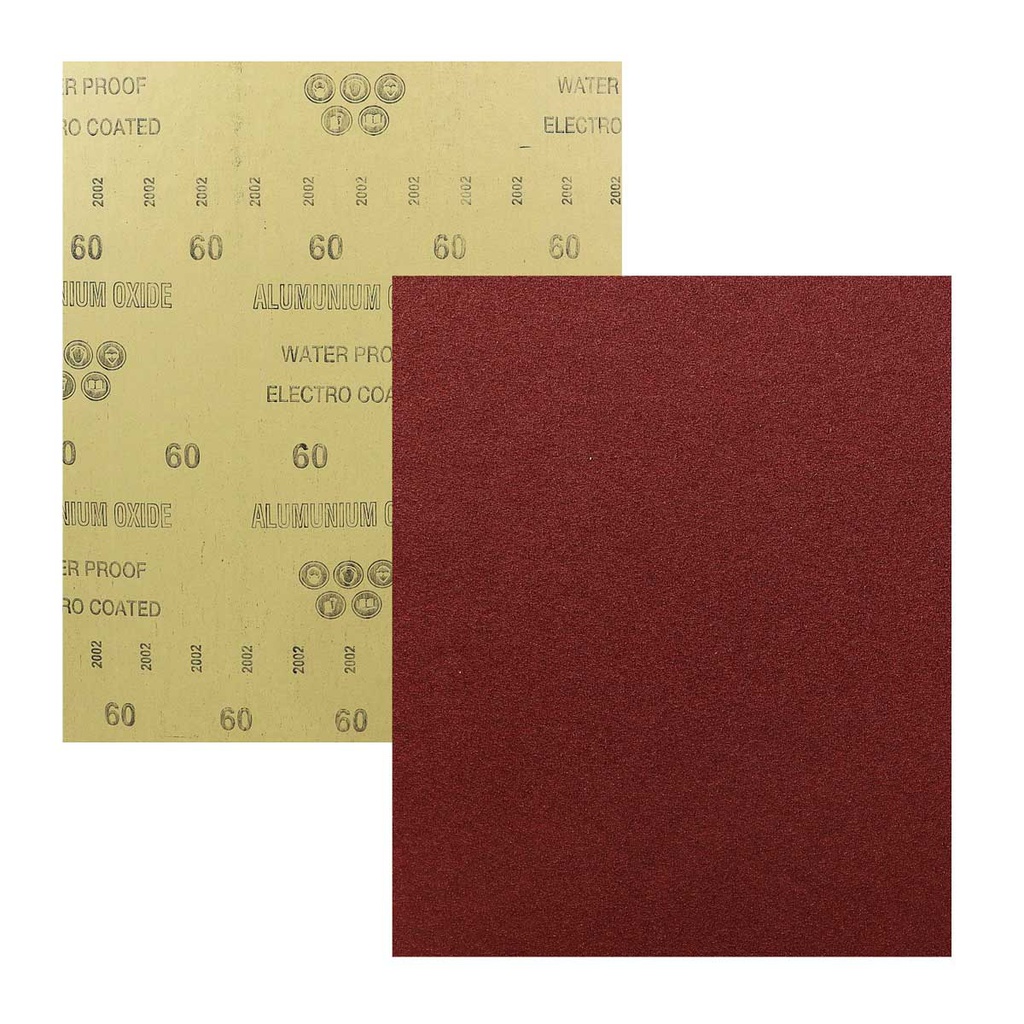 HOJA DE LIJA OXAL ESMERIL 9" x 11" G120 (Precio x pieza - Empaque c/50 pzas)
