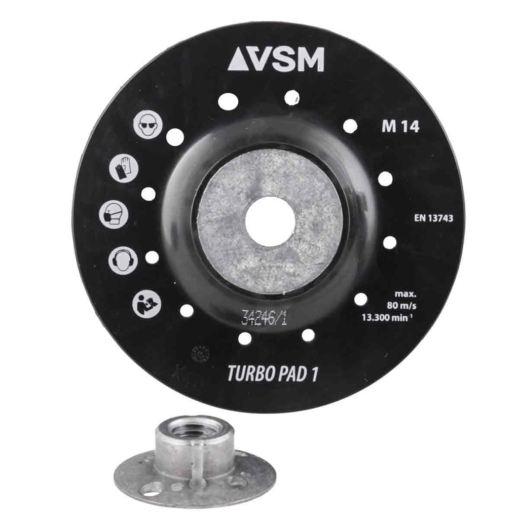RESPALDO P/DISCO DE LIJA (VSM) 7" (5/8 UN) ZTF3