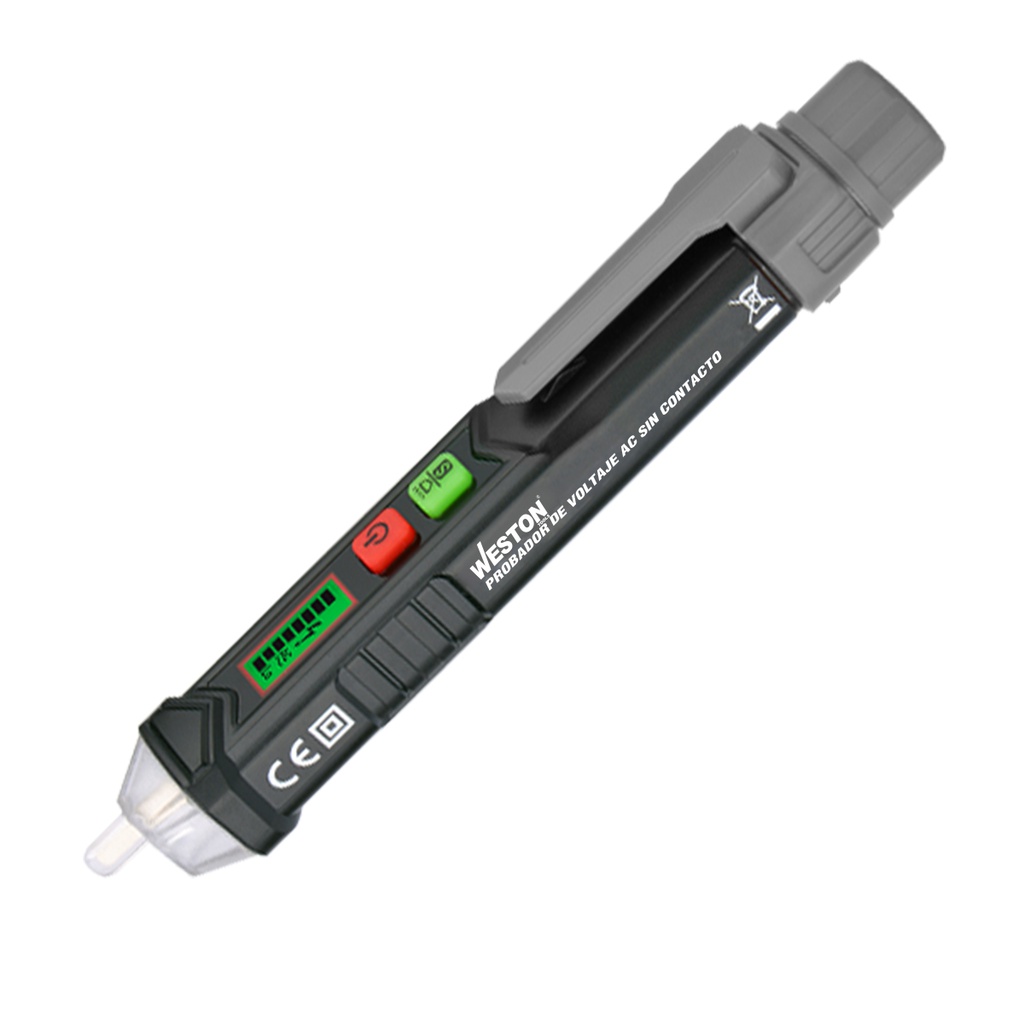 PROBADOR DE VOLTAJE CA SIN CONTACTO DOBLE RANGO 12V A 1000V CA/48V A 1000V CA