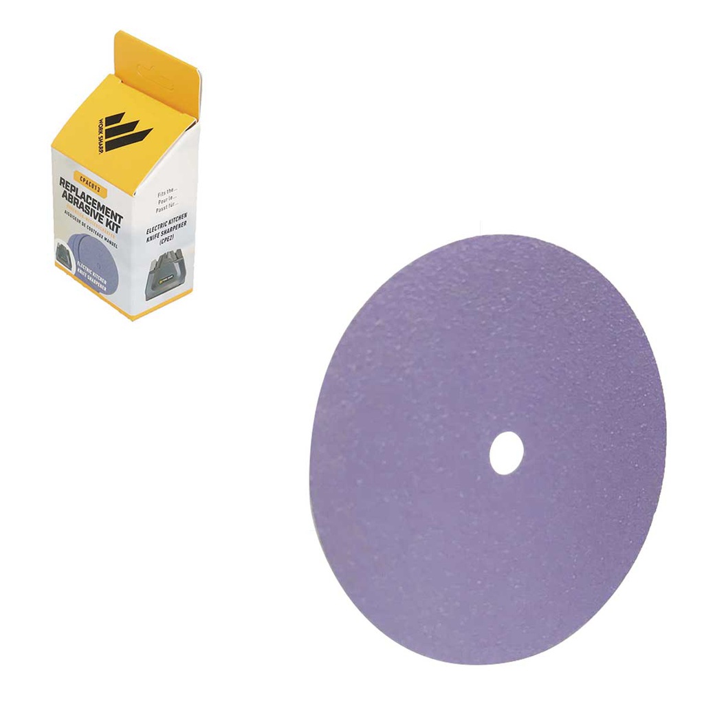 DISCOS ABRASIVOS P/AFILADOR DE CUCHILLOS DE COCINA E2 (CAJA C/4PZAS)