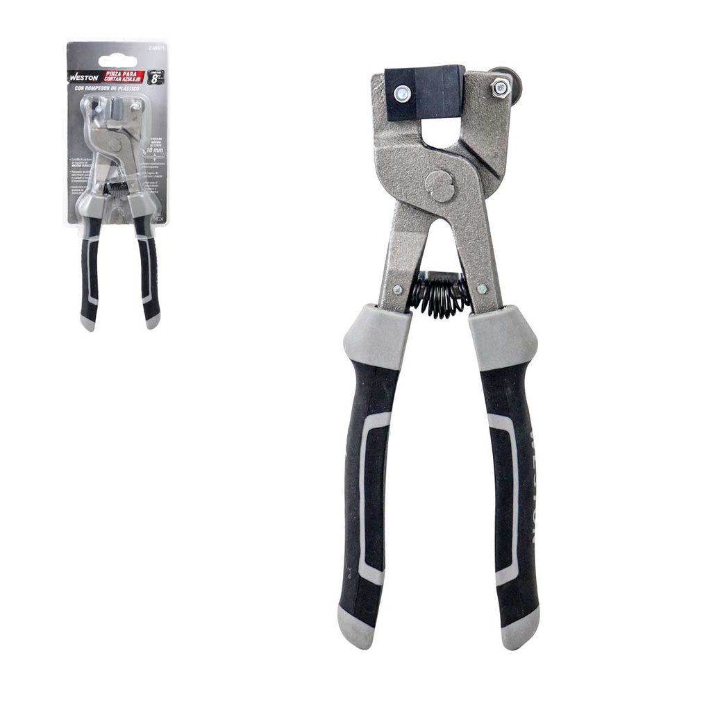 PINZA PARA CORTAR AZULEJO CON ROMPEDOR DE PLASTICO 8"