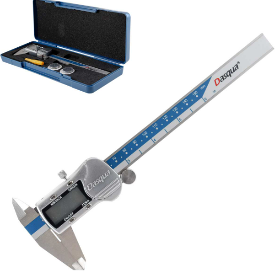 CALIBRADOR VERNIER DIGITAL 0-150mm 0-6" mm/in ZERO C/PILA CR2032 3V