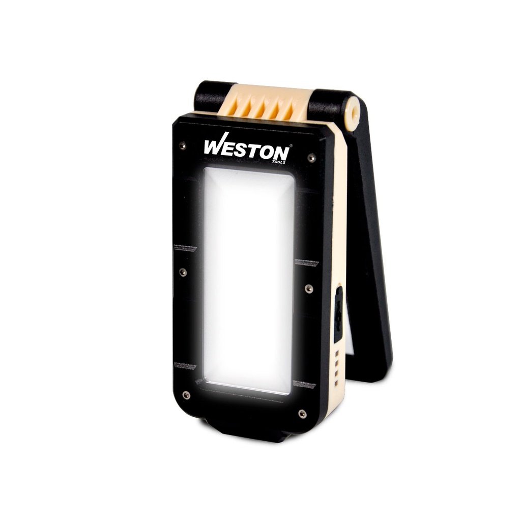 LÁMPARA DE TRABAJO LED CON BASE PLEGABLE RECARGABLE 210LM