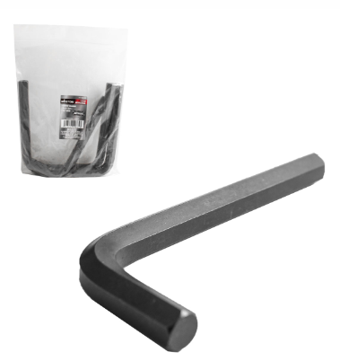 LLAVE HEXAGONAL L CORTA CrV  12MM  (PRECIO X PZA - EMPAQUE C/10 PZAS)