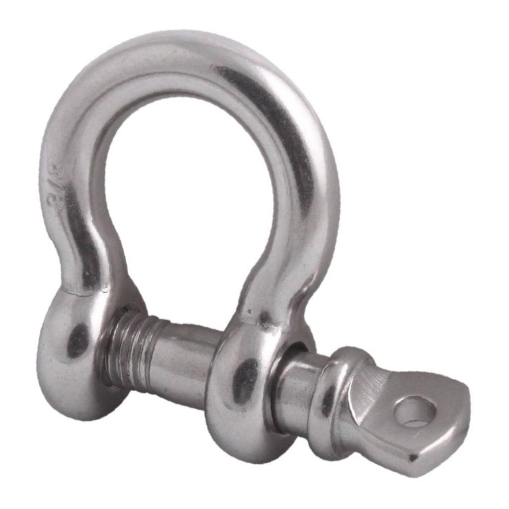 GRILLETE P/CABLE 1/8" ACERO INOX.