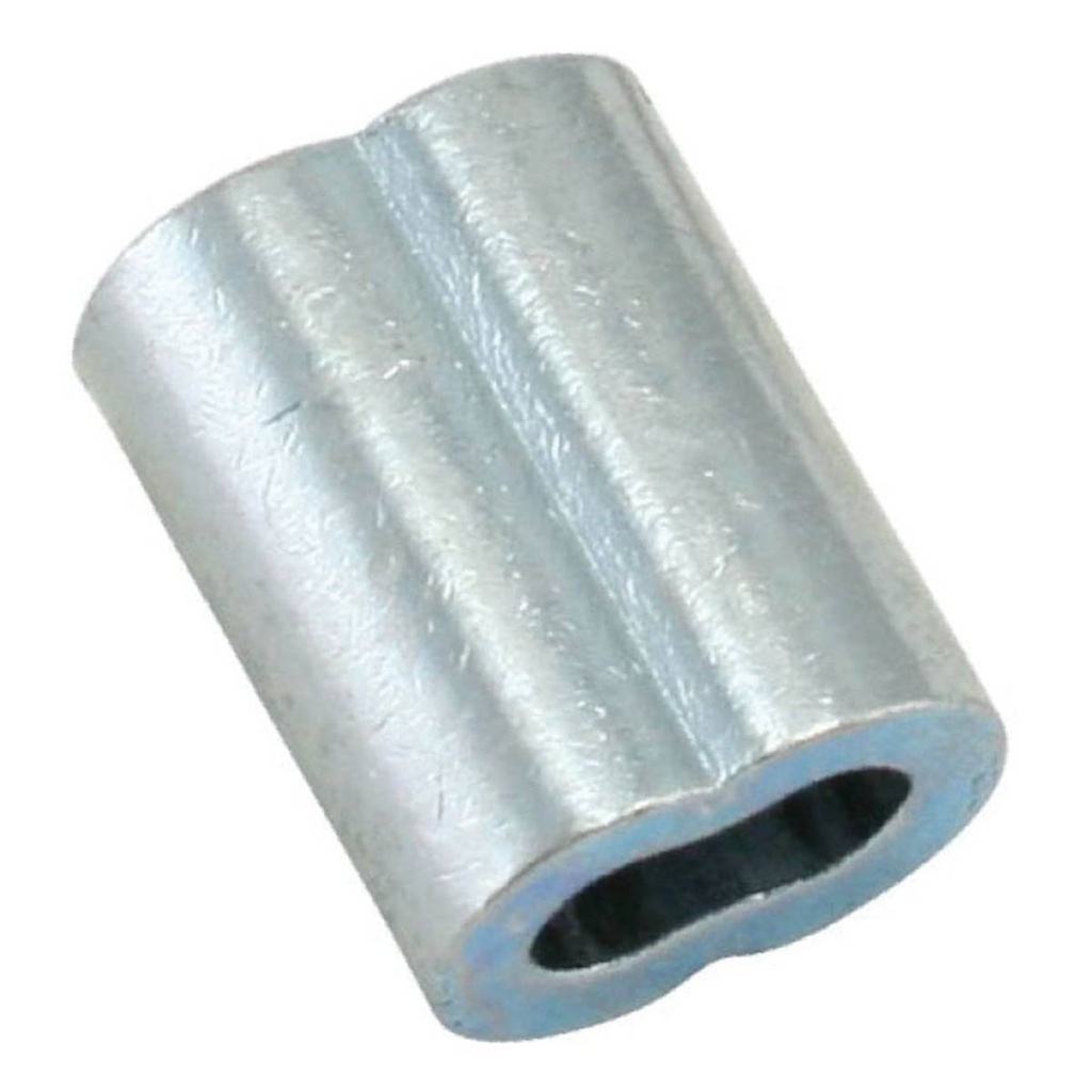 CASQUILLO DE ALUMINIO DOBLE 3/16"