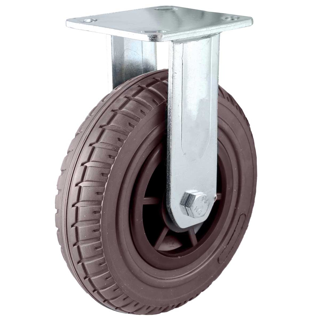 RODAJA DE HULE CAFÉ USO RUDO FIJA 6" (150X50MM)
