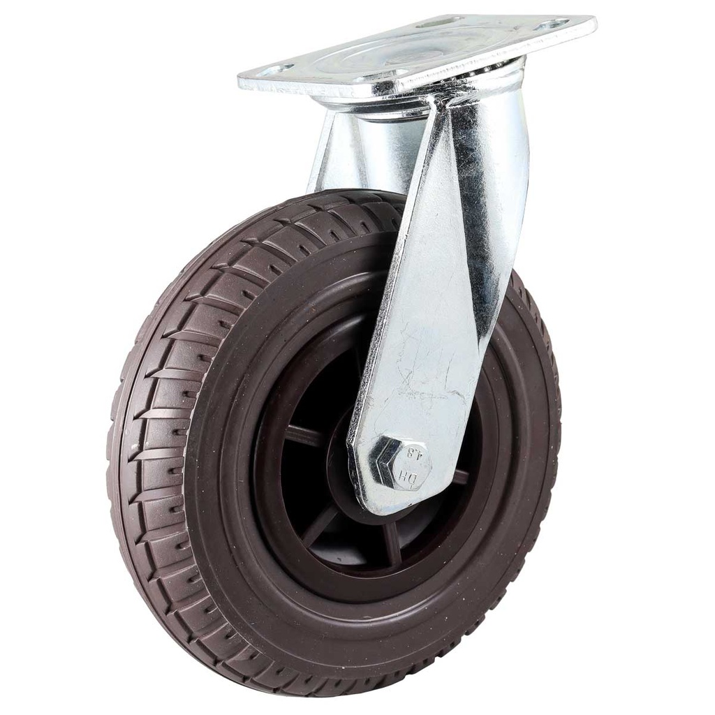 RODAJA DE HULE CAFÉ USO RUDO GIRATORIA 6" (150X50MM)