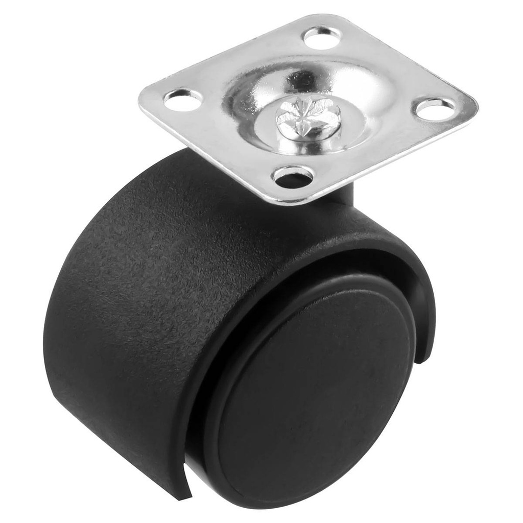 RODAJA TIPO YOYO C/PLACA 40MM (Precio x pieza - Empaque c/4 pzas)