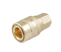 COPLE RAPIDO LATONADO HEMBRA 1/4'' NPT (GRANEL)