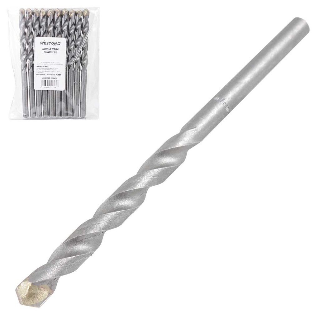 BROCA WP CONCRETO 5/16" X 6" (Precio x pieza - Empaque c/10 pzas)