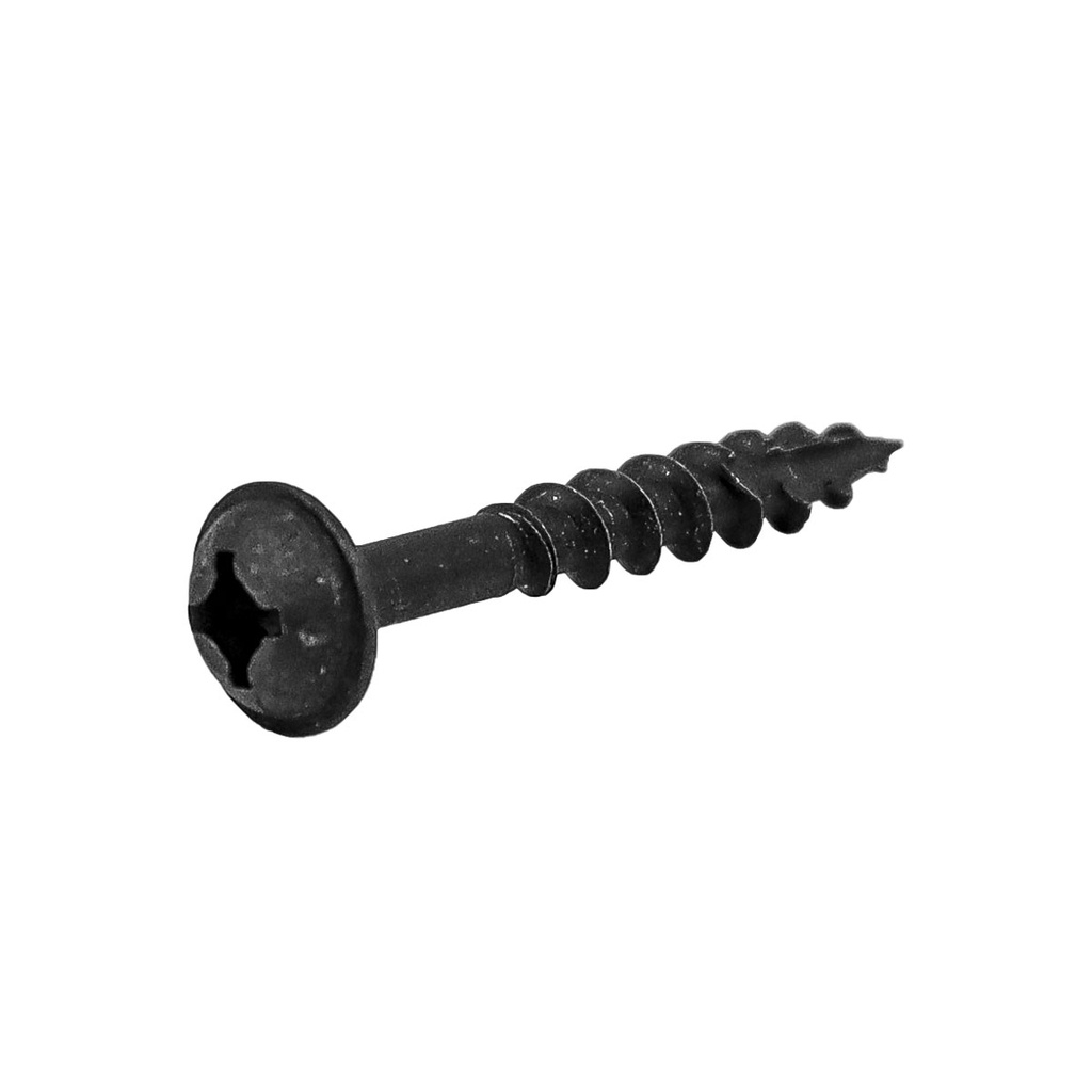PIJA P/MADERA CAB. T/QUADREX PUNTA RANURADA NEGRA #8 x 1-1/4" (PRECIO X PZA CJA/500 PZA)