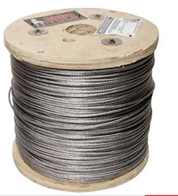 CABLE ACERO GALVANIZADO 1/2" 7X19 457mt