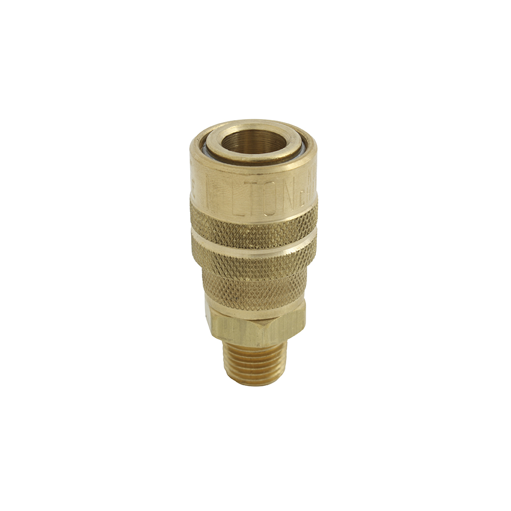CONEXIÓN RAPIDA MACHO 3/8 BRONCE 719BK EMPAQUE DE 10PZA
