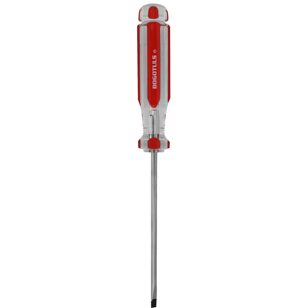 DESARMADOR ACETATO ROJO PLANO 3/16X4