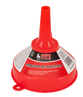 EMBUDO PLASTICO 6" CON FILTRO 946ML ROJO