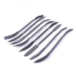 [W-80600] LIMAS TIPO RIFFLER 6-3/4" JGO 12PZAS