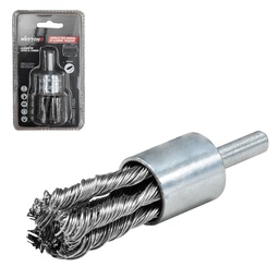 [Z-10095] CEPILLO TIPO BROCHA TRENZADO 7/8" C/VASTAGO 1/4" A. AL CARBON .014''