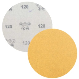 [Z-14910] DISCO DE LIJA AO GRIP ORO PAPEL C (SEMIABIERTO) 5" G240 (Precio x pieza - Empaque c/100 pzas)