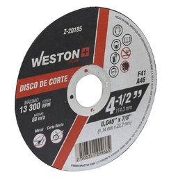 [Z-20185] DISCO D/CORTE P/METAL 4-1/2'' x 0.045''(1.14) x 7/8'' F41