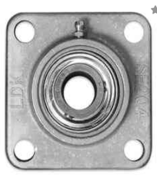 [A-16290] CHUMACERA DE PARED  4T.    UCF208-24 1 1/2"  INOX.
