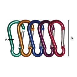 [C-00915] GANCHO RAPIDO ALUMINIO TIPO PERA 6MMX60MM