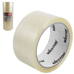 [TP-1060] CINTA DE EMPAQUE TRANSPARENTE 48mm X 50M ($ x pza, caja c/36) (Precio x pieza - Empaque c/6 pzas)