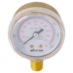 [W-10287] MANOM. D/ACETIL. 2" 1/4" NPT 30PSI/200KPA