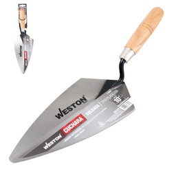 [Z-26060] CUCHARA SOLDADA TIPO FILADELFIA 10" MANGO D/MADERA (Precio x pieza - Empaque c/12 pzas)