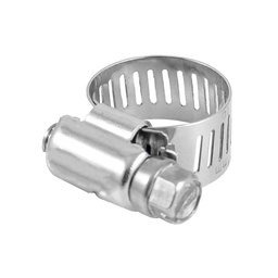 [ZH-00420] ABRAZADERA SINFÍN D/ACERO INOXIDABLE #12 17-32MM X 13MM (Precio x pieza - Empaque c/10 pzas)