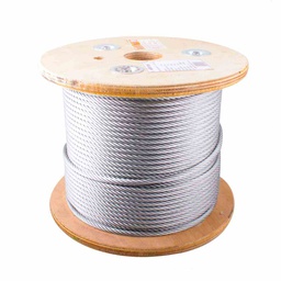 [B-040] CABLE DE ACERO GALVANIZADO 7X19 3/8" ROLLO 100M