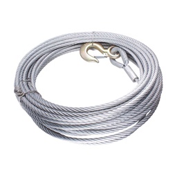 [B-490] CABLE DE ACERO GALVANIZADO C/GANCHO 7X19 5/8" ROLLO 40M