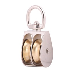 [C-00850] GARRUCHA GIRATORIA DOBLE ZINC 2"