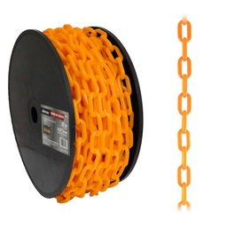 [D-535] CADENA DE PLÁSTICO Ø6MM*25M NARANJA