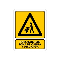 [TS-0135] SEÑALAMIENTO ZONA CARGA/DESCARGA 25 X 35CM