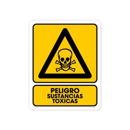 [TS-0180] SEÑALAMIENTO MATERIALES TOXICOS 25 X 35CM