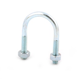 [ZC-01024] ABRAZ.T/"U" C/TCA.GALV. 4 X 1/2    (Precio x Pza - Caja c/10 pzas)