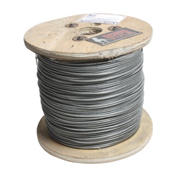 [HK5181] CABLE GALV C/F PVC 3/16-1/4" 7X19 100mt