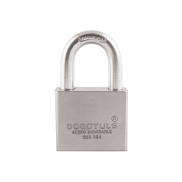 [RL9130] CANDADO ACERO INOX 50 MM LLAVE PUNTOS (Paquete de 3, precio por pieza )