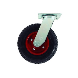 [ZF5226] RODAJA DE HULE SÓLIDO GIRATORIA 8"